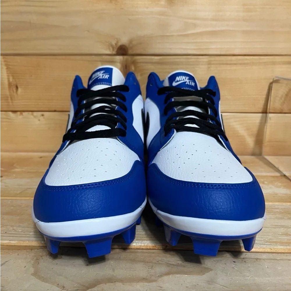 New Nike Air Jordan 1 Low Blue Baseball Cleats CJ8524-411 Men’s Size 13 - Picture 3 of 7